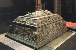 Sepulcro del príncipe don Juan en el Real Monasterio de Santo Tomás, Ávila.