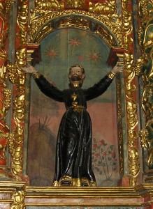 Imagen de San Cayetano. En el retablo de la iglesia de Santa Águeda de Villamontán 