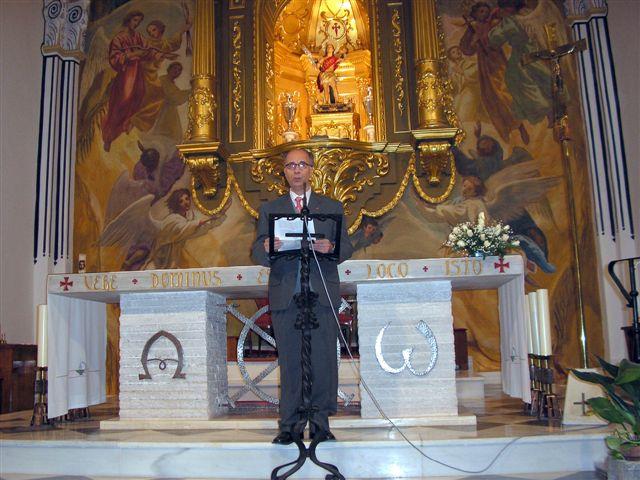 LUIS LISÓN HERNÁNDEZ PREGONERO DE LA SEMANA SANTA DE RICOTE