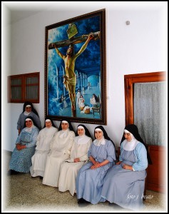 CRISTO CON MONJAS.