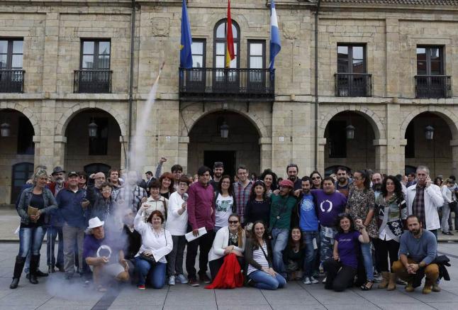 UN PLENO CON LLENO Y CHUPINAZO EN GIJÓN (ASTURIAS)