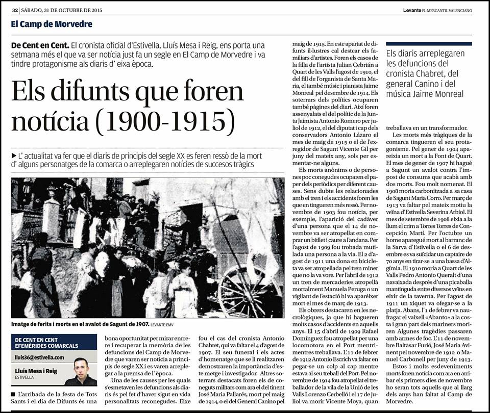 ELS DIFUNTS QUE FOREN NOTÍCIA (1900-1915)