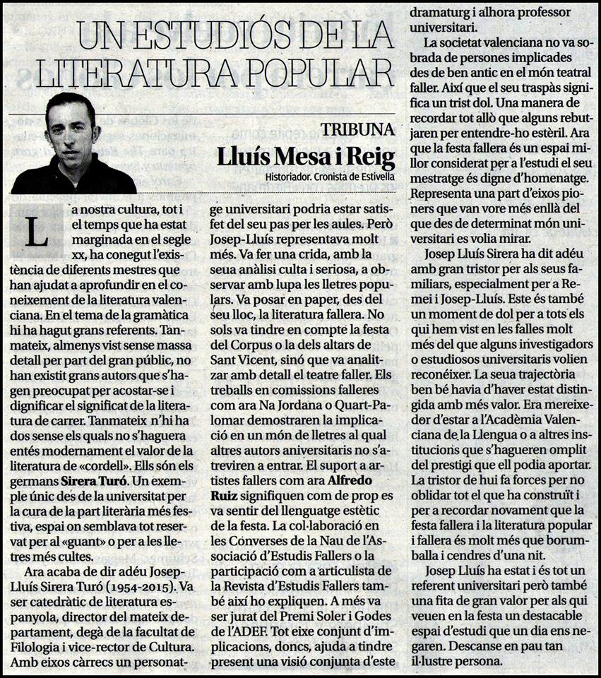 UN ESTUDIÓS DE LA LITERATURA POPULAR