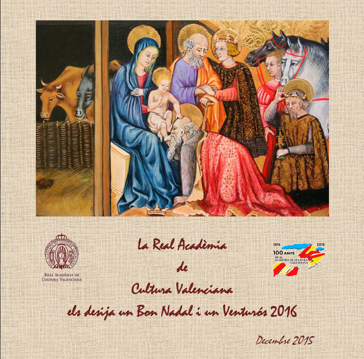 LA REAL ACADEMIA DE CULTURA DE VALENCIA FELICITA LA NAVIDAD