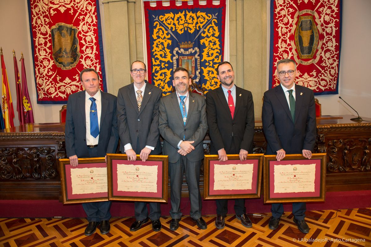 ENTREGA DE LOS TÍTULOS DE CRONISTAS OFICIALES DE LA CIUDAD DE CARTAGENA (MURCIA)