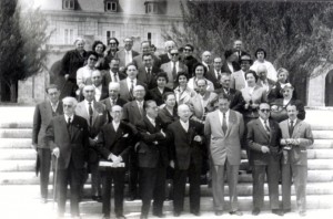 Participantes en el primer congreso de Cronistas de España