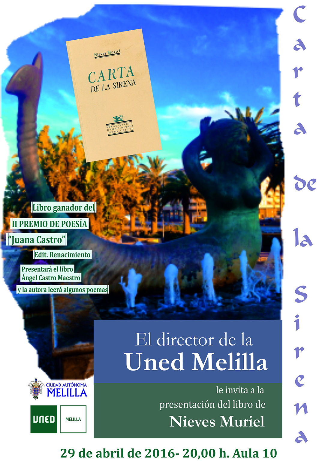 PRESENTACIÓN EN MELILLA DEL LIBRO ‘CARTA DE LA SIRENA’