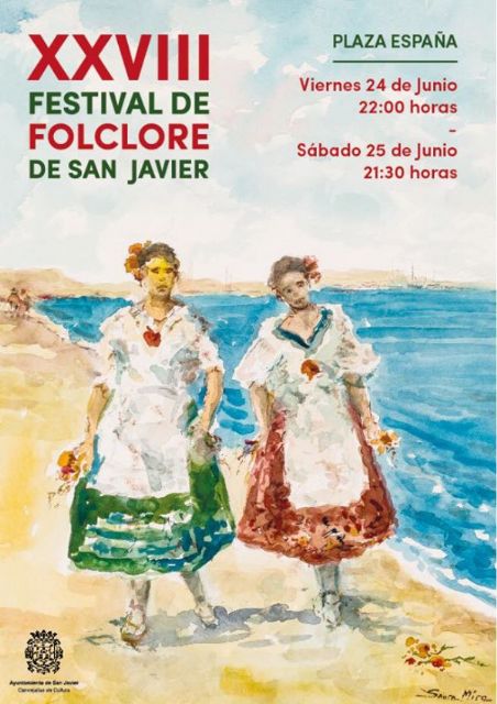 LA PLAZA DE ESPAÑA DE SAN JAVIER (MURCIA) ACOGE, POR PRIMERA VEZ, EL FESTIVAL DE FOLCLORE DE SAN JAVIER QUE SE CELEBRA LOS DÍAS 24 Y 25 DE JUNIO