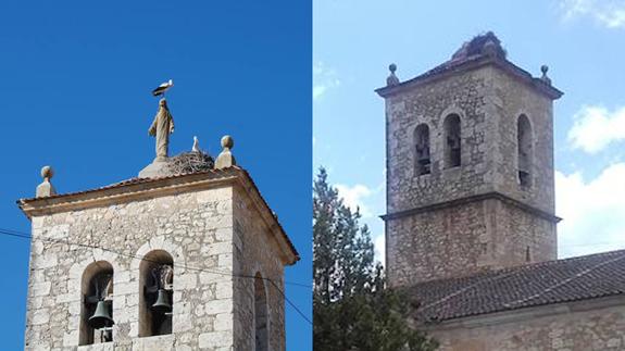 UN RAYO FULMINA LA IMAGEN DEL SAGRADO CORAZÓN DE JESÚS DE LA IGLESIA DE FUENTEPIÑEL • LOS RESTOS DE LA ESTATUA, COLOCADA EN MAYO DE 1940, CAYERON SOBRE LOS TEJADOS Y CORRALES CERCANOS