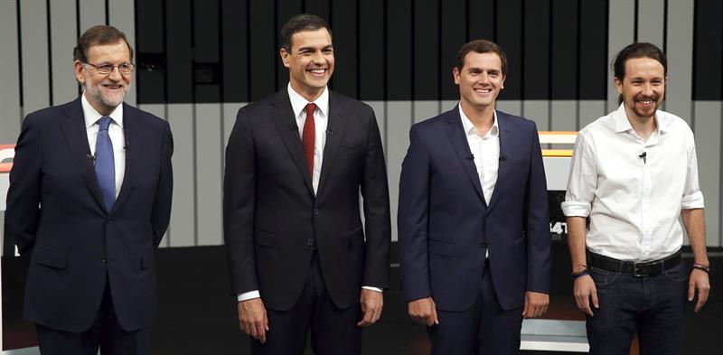 EL DEBAT MÉS DESITJAT ENTRE RAJOY, PABLO IGLESIAS, PEDRO SÁNCHEZ Y RIVERA