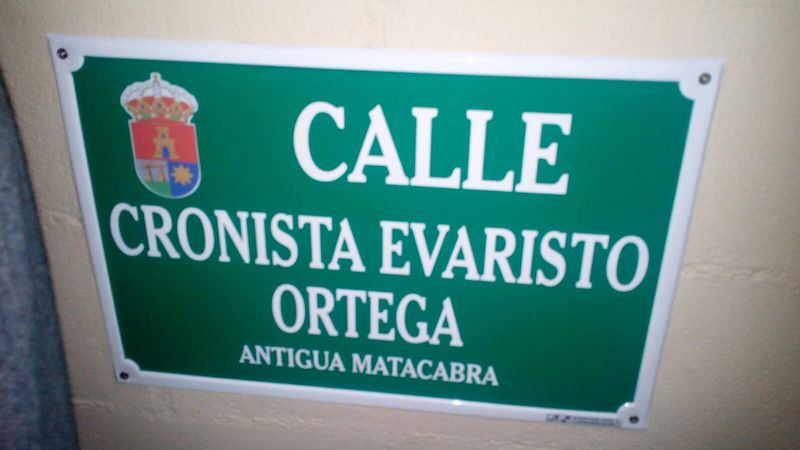 EL AYUNTAMIENTO DE VALENCINA DE LA CONCEPCIÓN (SEVILLA) RECONOCE A EVARISTO ORTEGA DANDO SU NOMBRE A UNA DE SUS CALLES