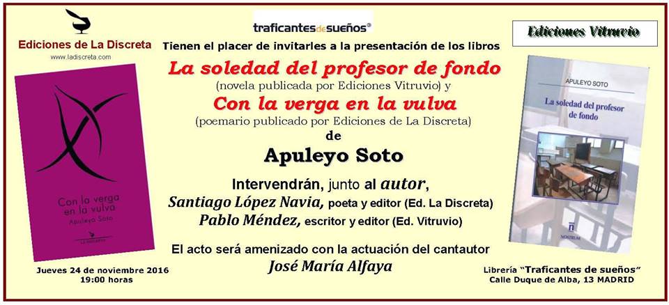 PRESENTACIÓN CONJUNTA DE LAS DOS ÚLTIMAS OBRAS DEL ESCRITOR APULEYO SOTO, CRONISTA OFICIAL DE BRAOJOS DE LA SIERRA Y LA ACEBEDA (MADRID)