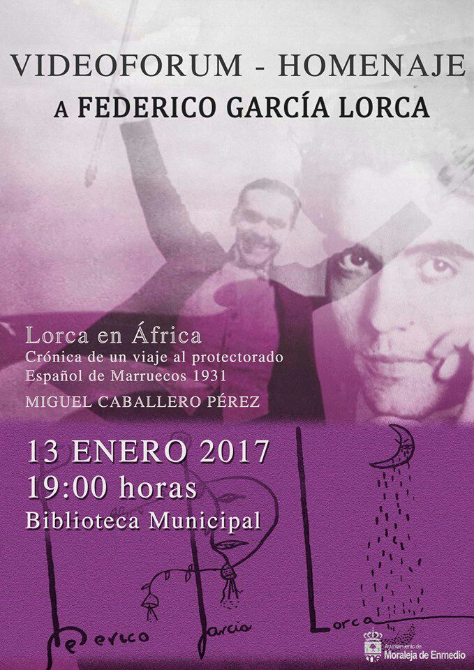 EL HISTORIADOR Y CRONISTA OFICIAL DE LACHAR (GRANADA) MIGUEL CABALLERO PARTICIPA EN UN VIDEOFORUN EN MORALEJA DE EN MEDIO (MADRID) EN HOMENAJE A FEDERICO GARCÍA LORCA