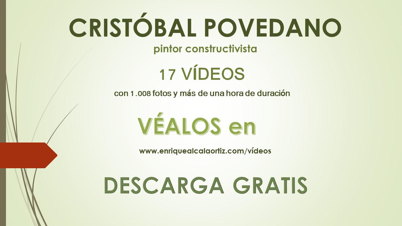 ENRIQUE ALCALÁ ORTIZ, CRONISTA OFICIAL DE PRIEGO DE CÓRDOBA, PRESENTA UNA SERIE DE VIDEOS SOBRE EL PINTOR PRIEGUENSE CRISTÓBAL POVEDANO