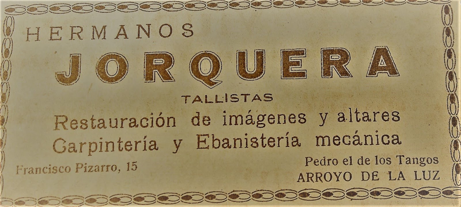 «JOSÉ JORQUERA, UN IMAGINERO REPUBLICANO EN ARROYO»