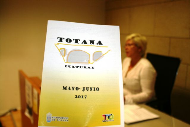 EL PROGRAMA «TOTANA CULTURAL» PARA LOS MESES DE MAYO Y JUNIO OFRECE MÁS DE UNA VEINTENA DE ACTIVIDADES VARIADAS PARA TODOS LOS PÚBLICOS