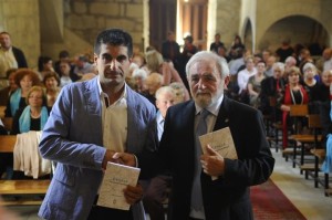 El alcalde, Gabriél Alén, a la izquierda, con Clodio González.