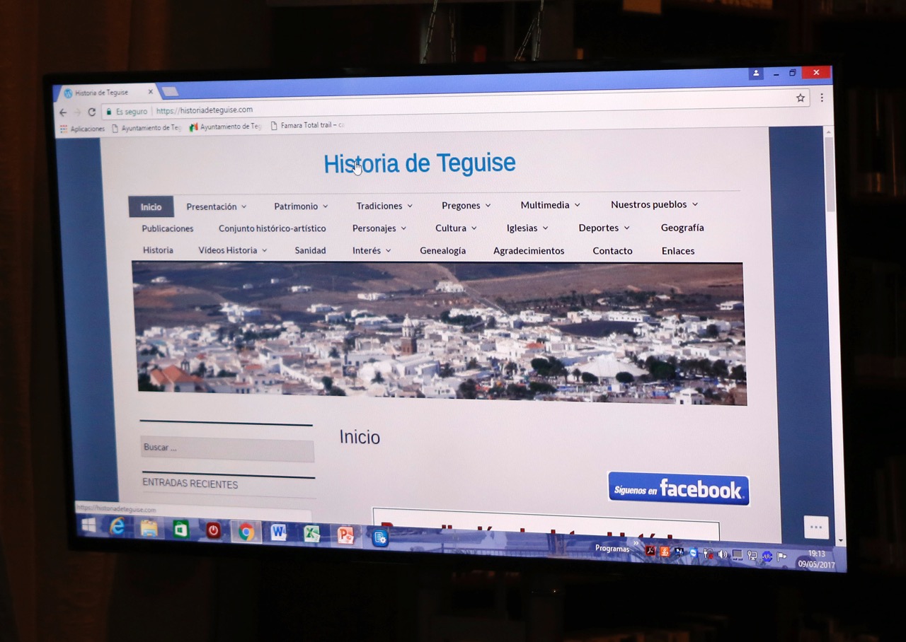 INAUGURADA UNA ESTUPENDA PÁGINA WEB DE LA HISTORIA DE TEGUISE (CANARIAS)