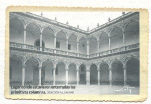 Lugar donde estuvieron enterradas las primitivas columnas, / Colección A. Galiano