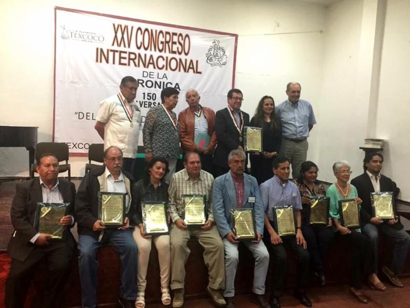 CRONISTAS ZACATECANOS OBTIENEN PRESEAS EN CONGRESO INTERNACIONAL DE TEXCOCO (MÉXICO)