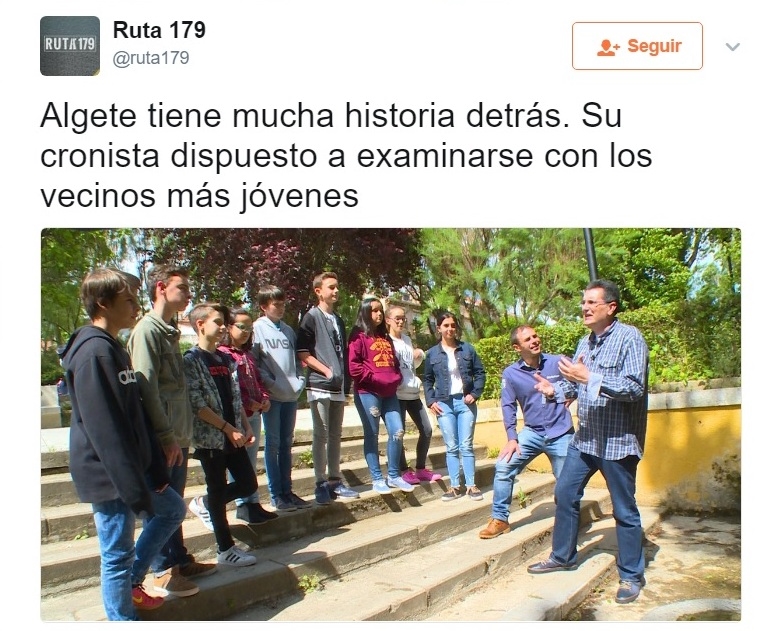 UN PROGRAMA DE TELEMADRID ‘RUTA 179’ EN ALGETE (MADRID)