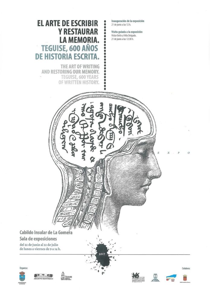 EL CABILDO DE LA GOMERA ACOGE LA CLAUSURA DE LA EXPOSICIÓN “EL ARTE DE ESCRIBIR Y RESTAURAR LA MEMORIA”