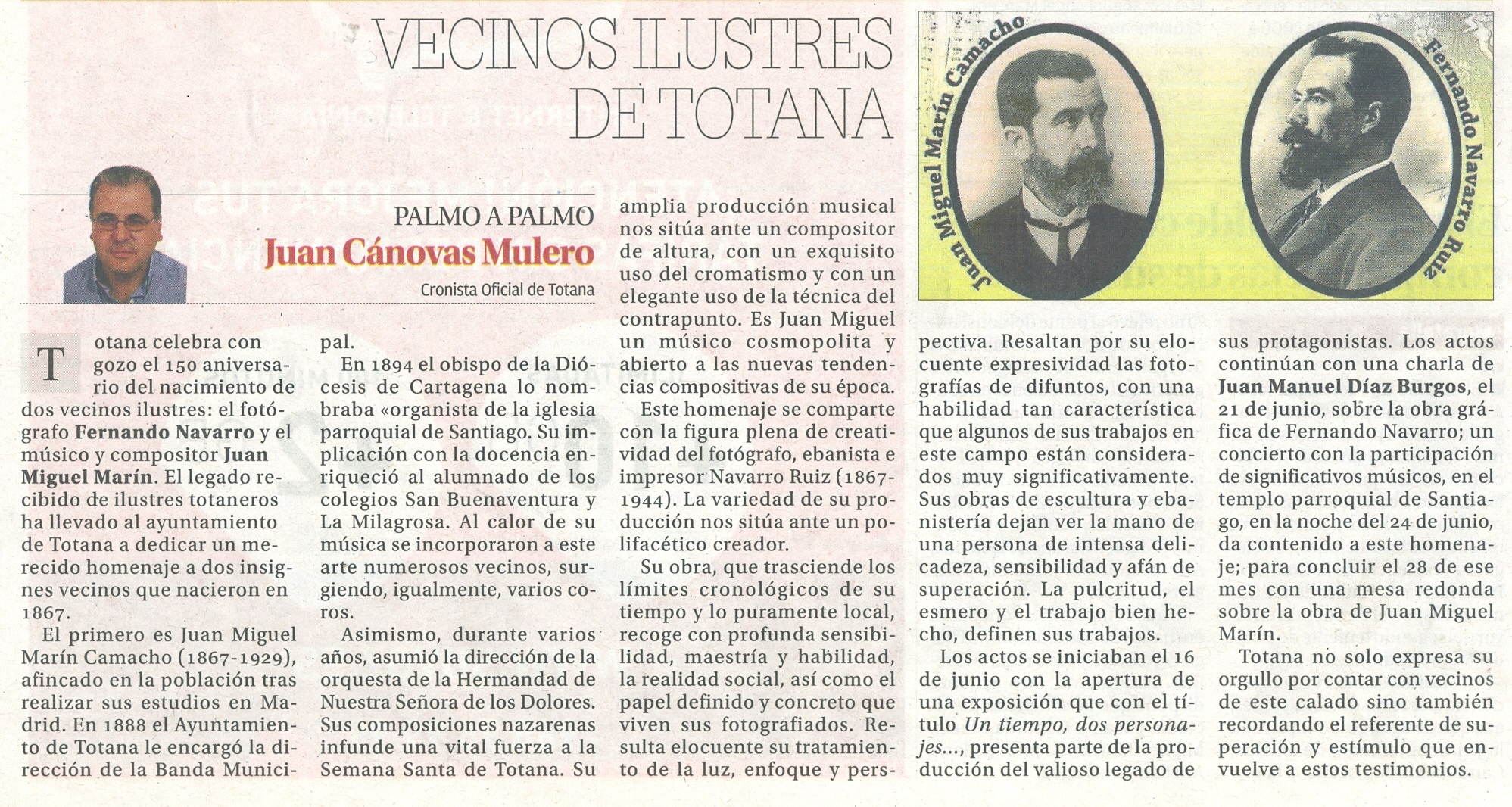 VECINOS ILUSTRES DE TOTANA