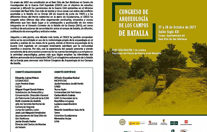 CONGRESO DE ARQUEOLOGÍA DE LOS CAMPOS DE BATALLA DEL CIGE (CENTRO DE INVESTIGACIONES HISTÓRICAS.