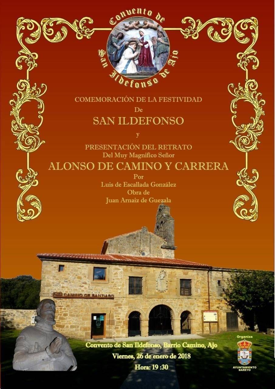 ALONSO DE CAMINO Y CARRERA, PROTAGONISTA EN LA FESTIVIDAD DE SAN ILDEFONSO EN BAREYO (CANTABRIA)