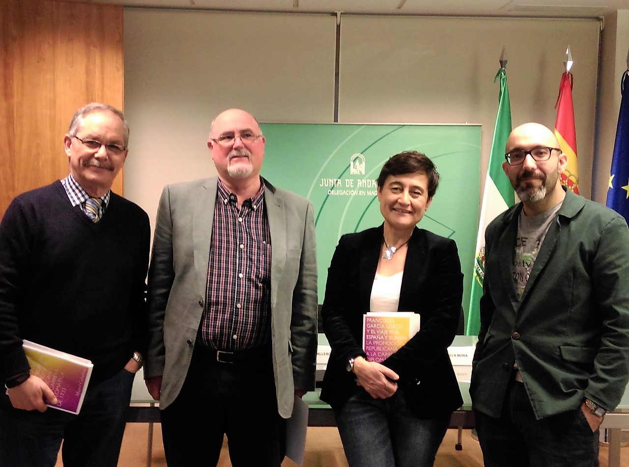 EL HISTORIADOR Y CRONISTA OFICIAL DE LÁCHAR (GRANADA) MIGUEL CABALLERO PÉREZ  PRESENTÓ HOY EN MADRID SU LIBRO SOBRE FRANCISCO GARCIA LORCA.