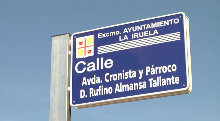 UNA CALLE DE LA IRUELA (JAÉN) YA LLEVA EL NOMBRE DE RUFINO ALMANSA TALLANTE