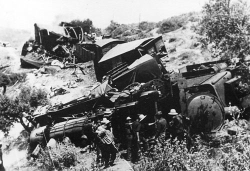 FALLECIDOS EN ORAN POR UN ACCIDENTE FERROVIARIO EN 1912