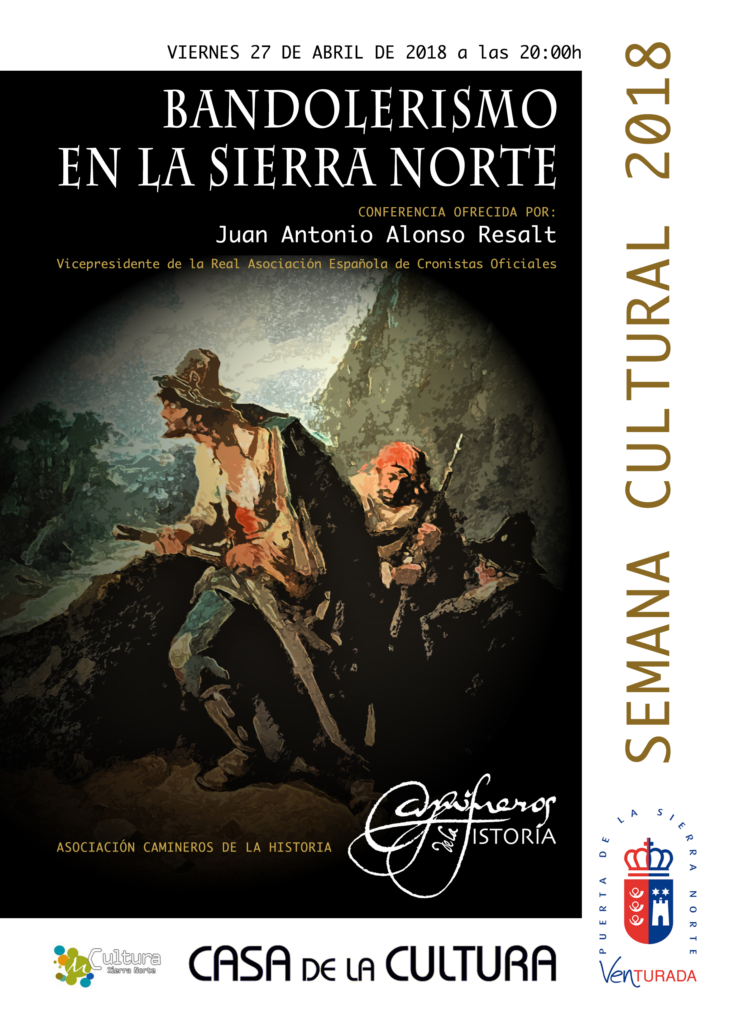 CONFERENCIA SOBRE “BANDOLERISMO EN LA SIERRA NORTE DE MADRID” EN VENTURADA (MADRID)