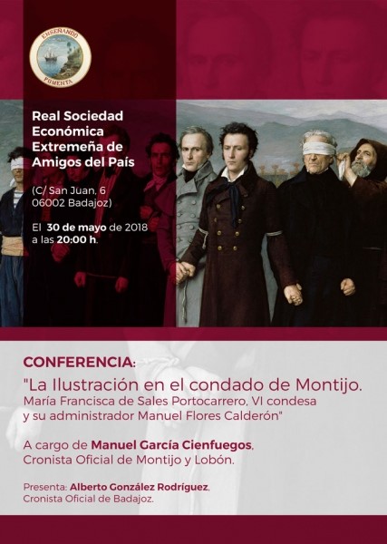 CONFERENCIA DEL CRONISTA OFICIAL  MANUEL  GARCÍA CIENFUEGOS EN EL REAL SOCIEDAD ECONÓMICA DE AMIGOS DEL PAÍS DE BADAJOZ