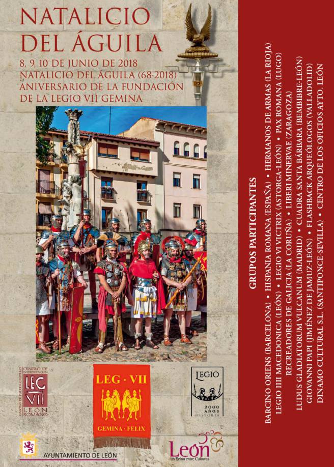 LEÓN CELEBRARÁ EL «NATALICIO DE LAS ÁGUILAS, QUE CONMEMORA LA FUNDACIÓN DE LA LEGIO VII GÉMINA