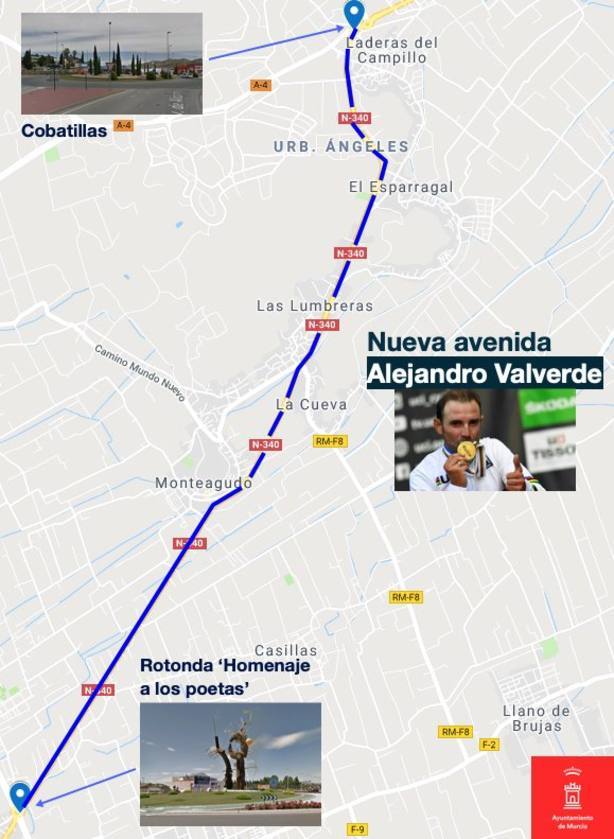 COMISIÓN DE CALLES DE MURCIA RATIFICA LA DENOMINACIÓN DE LA AVENIDA ALEJANDRO VALVERDE