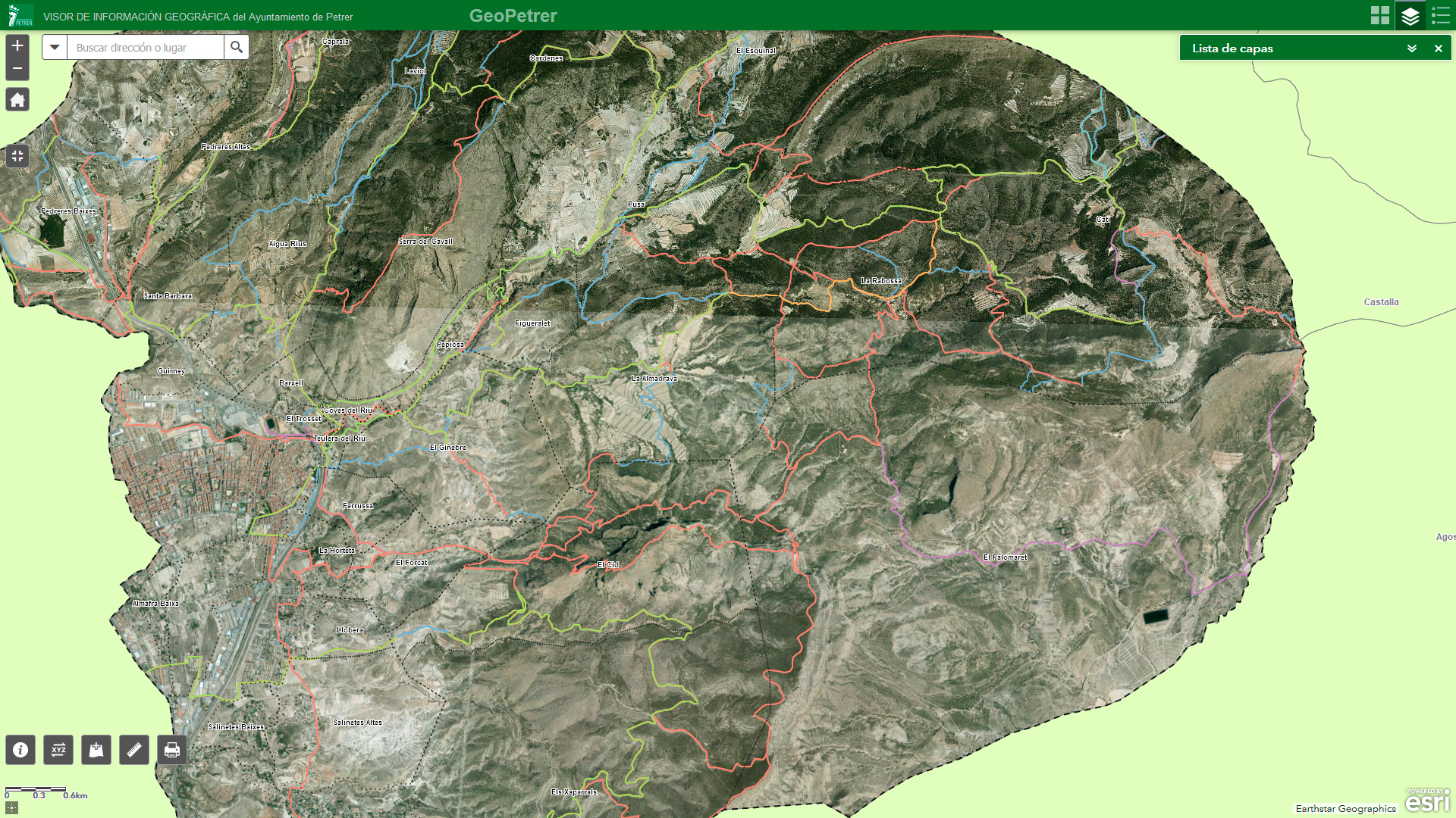 PETRER (ALICANTE) AL ALCANCE DE TU MANO CON UN VISOR DE INFORMACIÓN GEOGRÁFICA