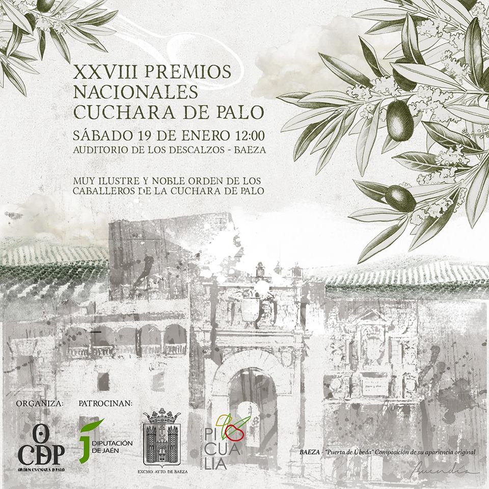 CUENTA ATRÁS PARA LOS PREMIOS «CUCHARA DE PALO» • BAEZA ACOGERÁ LA ENTREGA DE GALARDONES QUE RECONOCEN LA PROMOCIÓN DE LA CULTURA DEL OLIVO Y DEL AOVE. EL ILUSTRADOR LINARENSE CARLOS BUENDÍA ES UNO DE LOS PREMIADOS