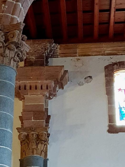 LA LLUVIA PROVOCA LA CAÍDA DE PIEZAS DE LA BASÍLICA DEL PINO • ELEMENTOS DECORATIVOS DE ESCAYOLA SE HAN DESPRENDIDO DE LA CÚPULA DEL TEMPLO DE TEROR (CANARIAS)