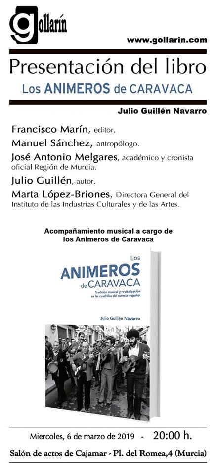 PRESENTACÓN DEL LIBRO ‘LOS ANIMEROS DE CARAVACA’, DE JULIO GUILLEN NAVARRO