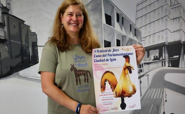 MARGARITA TORRES, HA PRESENTADO ESTE VIERNES EL FESTIVAL DE JAZZ CUNA DEL PARLAMENTARISMO, QUE VUELVE EN JULIO A LEÓN