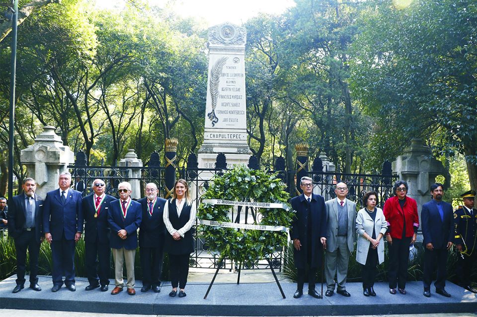 EL PRESIDENTE DE LA RAECO, ANTONIO GALIANO PRESENTE EN EL HOMENAJE A FRANCISCO JAVIER MINA EN CIUDAD DE MÉXICO