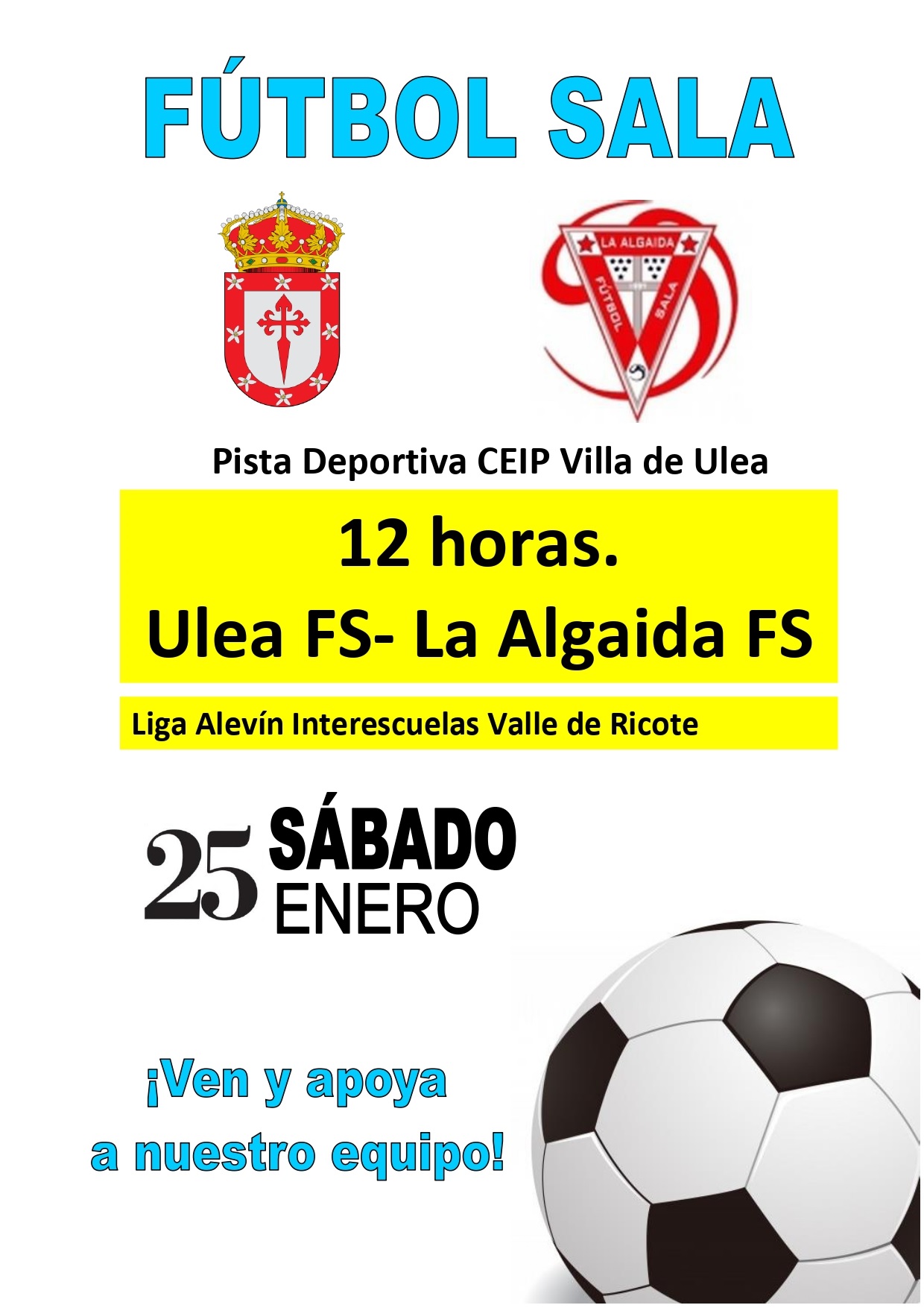 CAMPEONATO DE FÚTBOL SALA ALEVÍN EN ULEA