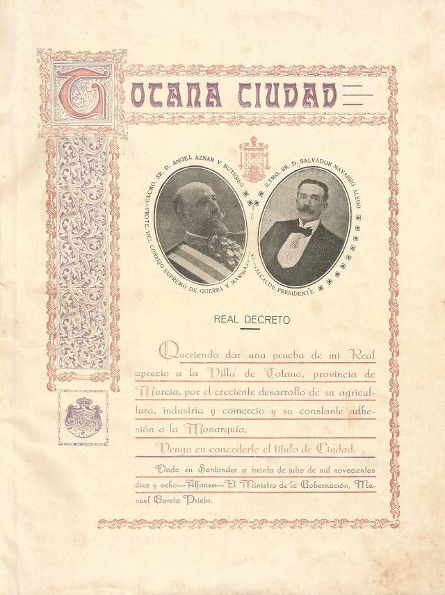 TOTANA BAJO LAS GARRAS DE LA EPIDEMIA DE GRIPE DE 1918