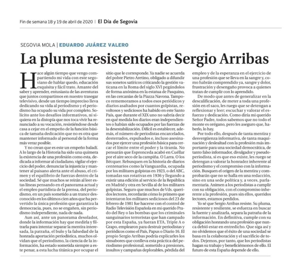 LA PLUMA RESISTENTE DE SERGIO RIVAS