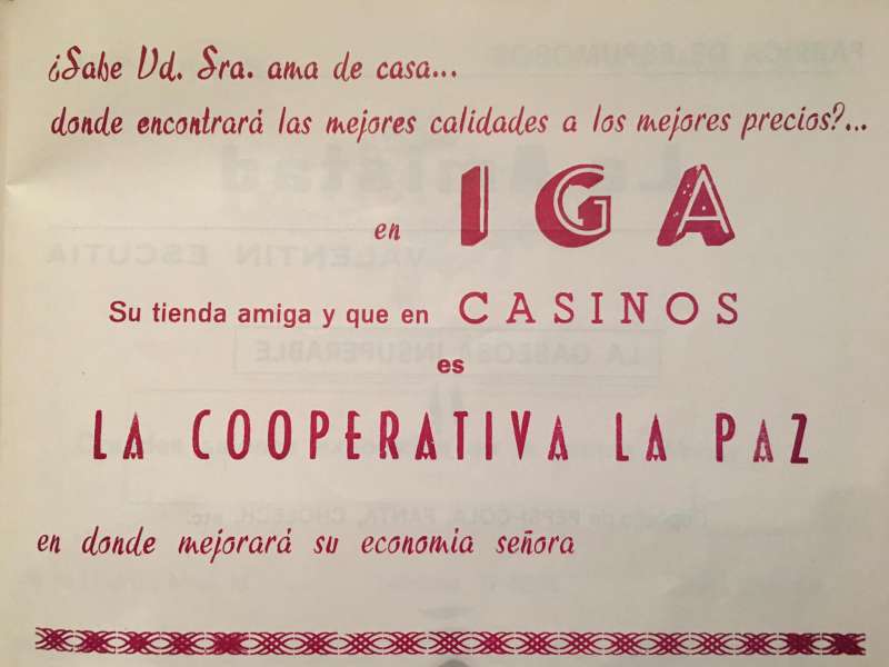 CASINOS 1970: LOS COMERCIOS DE CASINOS