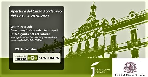 APERTURA DEL CURSO ACADÉMICO 2020-2021 DEL INSTITUTO DE ESTUDIOS GIENNENSES