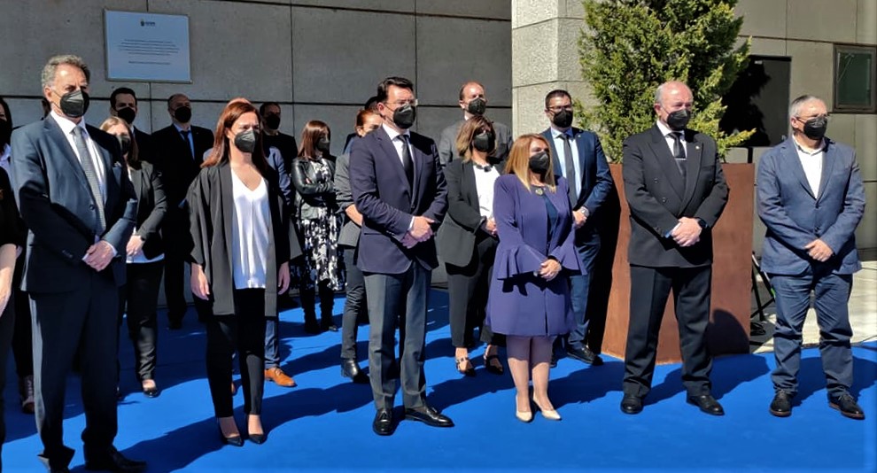 GETAFE (MADRID) RINDE HOMENAJE A LAS VICTIMAS DE LA PANDEMIA. ASISTIERON LOS CUATRO CRONISTAS OFICIALES DE LA CIUDAD.