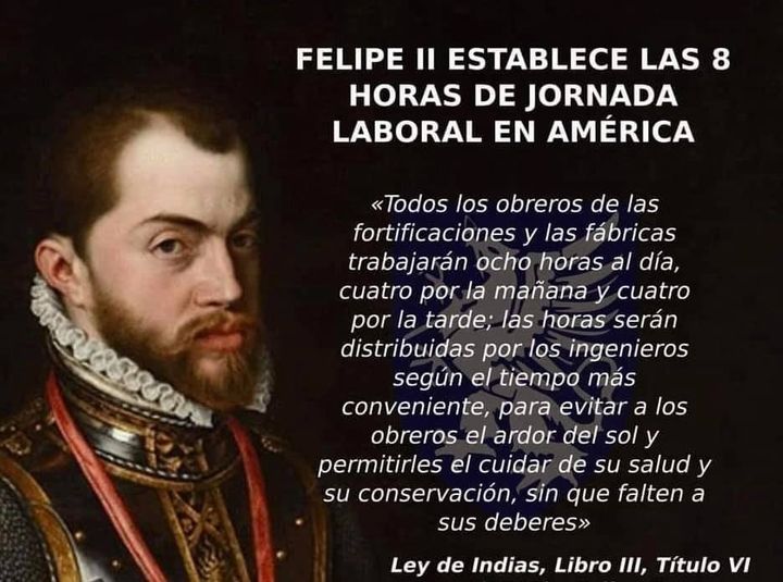 CRÓNICA DE ZACATECAS . LA JORNADA LABORAL DE 8 HORAS QUE ESTABLECE FELIPE II