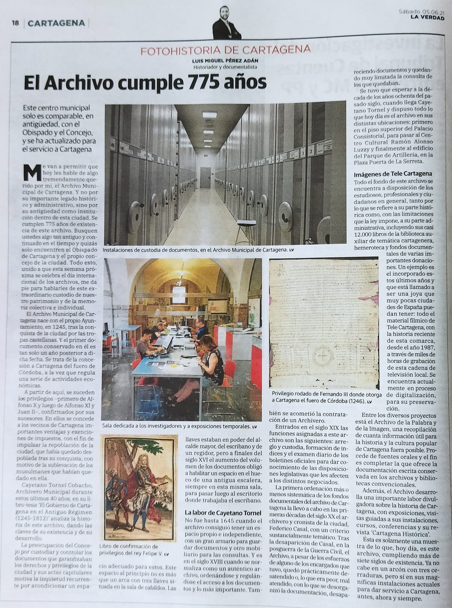 EL ARCHIVO DE CARTAGENA CUMPLE 775